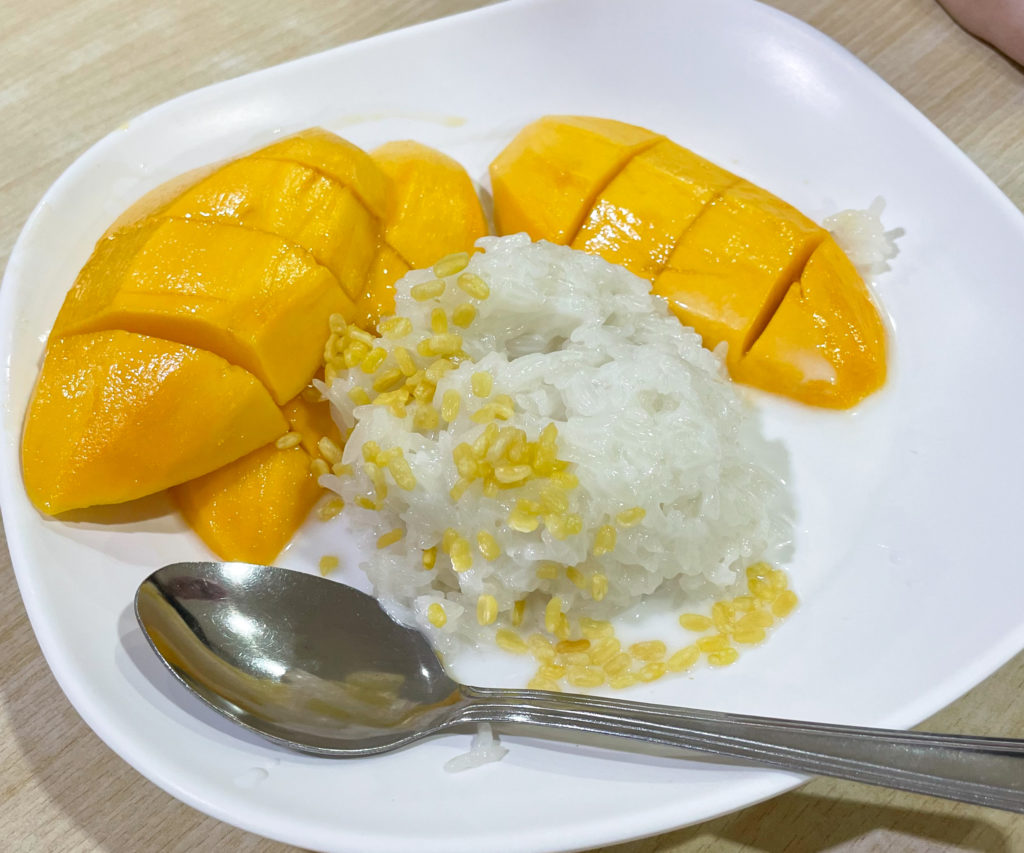 Mango sticky rice from the mall